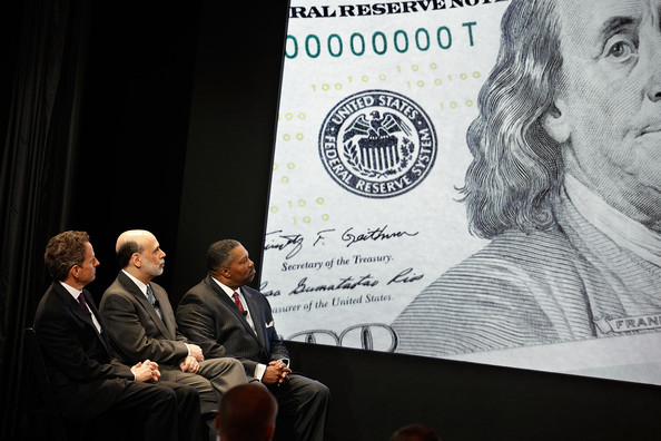 Ben Bernanke and Tim Geithner Dollar