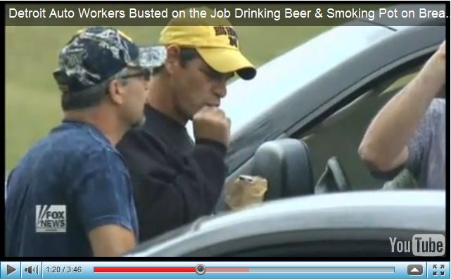 Chrysler workers smoking pot drinking #4