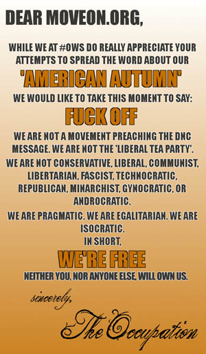 COINTELPRO: Open Letter from the Tea Party to the Occupy Wall Street Protestors Moveon-occupy-wall-street