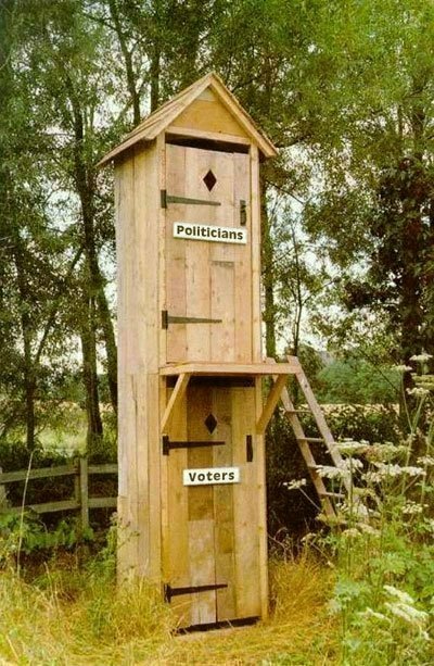 Politicians and Voters, Outhouse